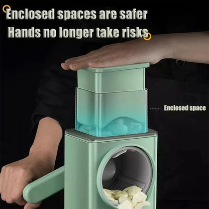3 In 1 Manual Vegetable Slicer Potato Chopper Rotary Cheese Grater Veggie Peeler