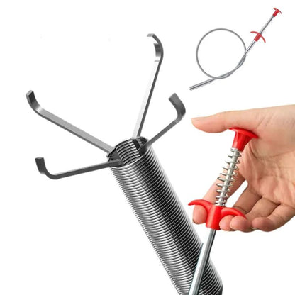 60cm Bendable Drain Clog Dredge Tools Water Sink Cleaning Hook and Bathroom Hair Cleaner