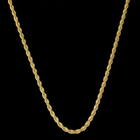 (Necklace + Bracelet) New Luxury Men And Women 18-karat Golden.