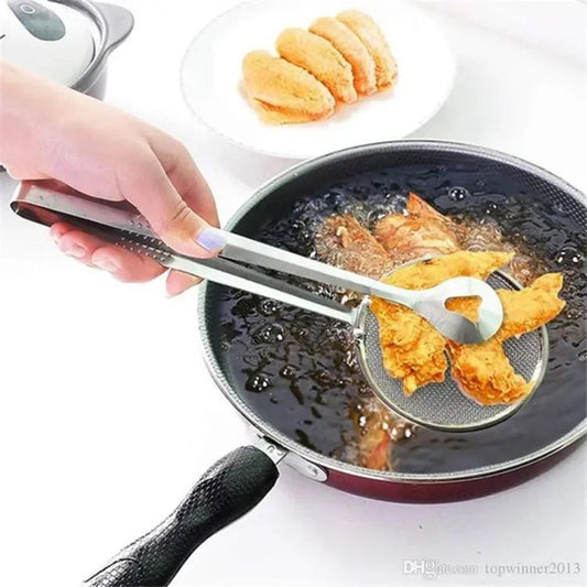 Oil Frying BBQ Filter Stainless Steel Mesh Strainer Kitchen Tool