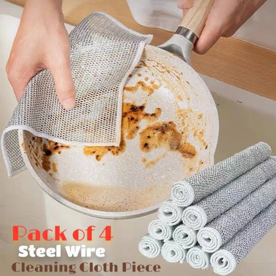 Kitchen Steel Mesh Wire Dish Washer Cleaning Cloth