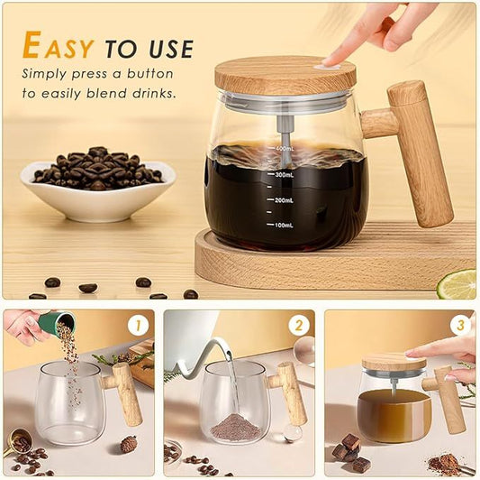 Self Stirring Mug 400ml Rechargeable Electric Stirring Mug